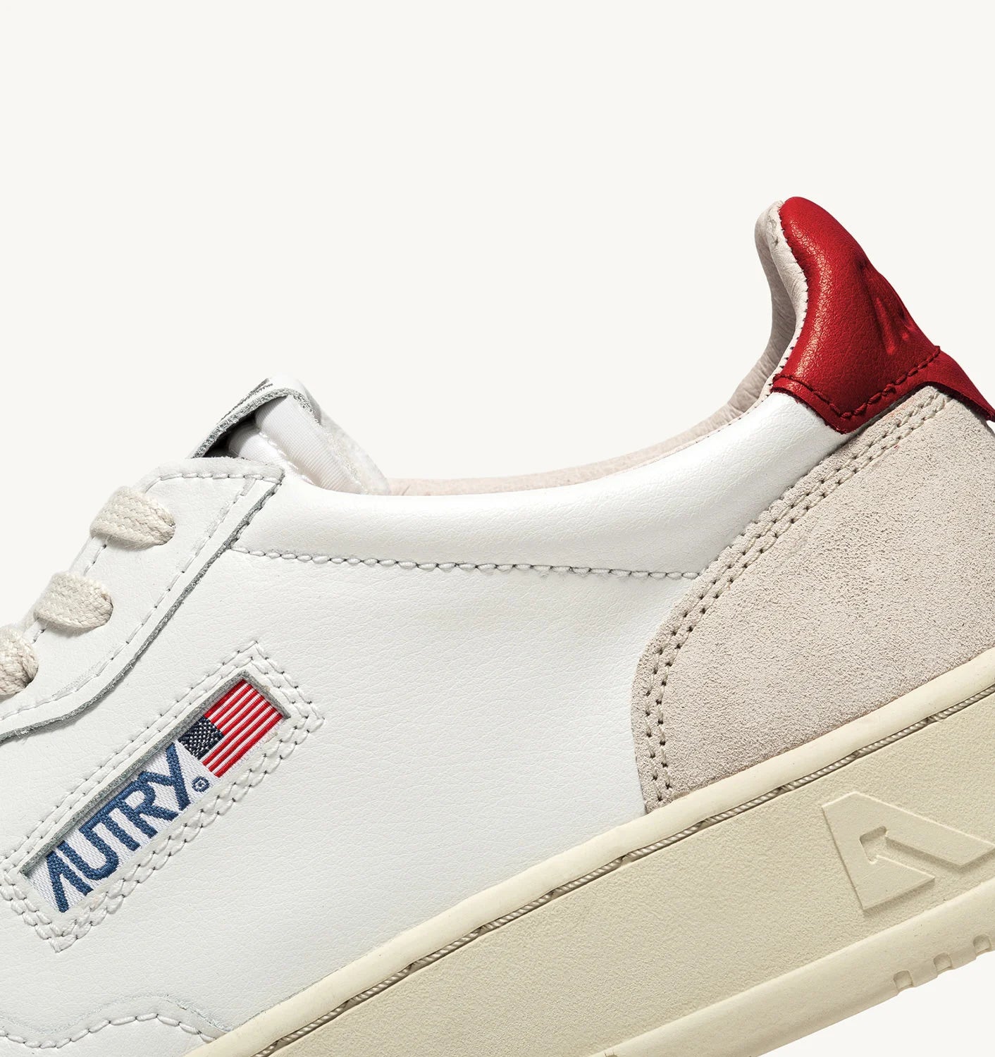 Autry LS43 White/Red Sneakers
