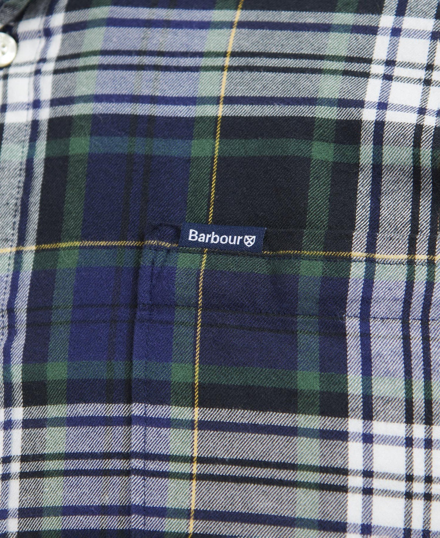 Barbour Shirt Man Crossfell Tailored Deep Blue