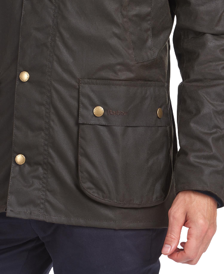 Barbour Jacket Man Ashby Wax Olive