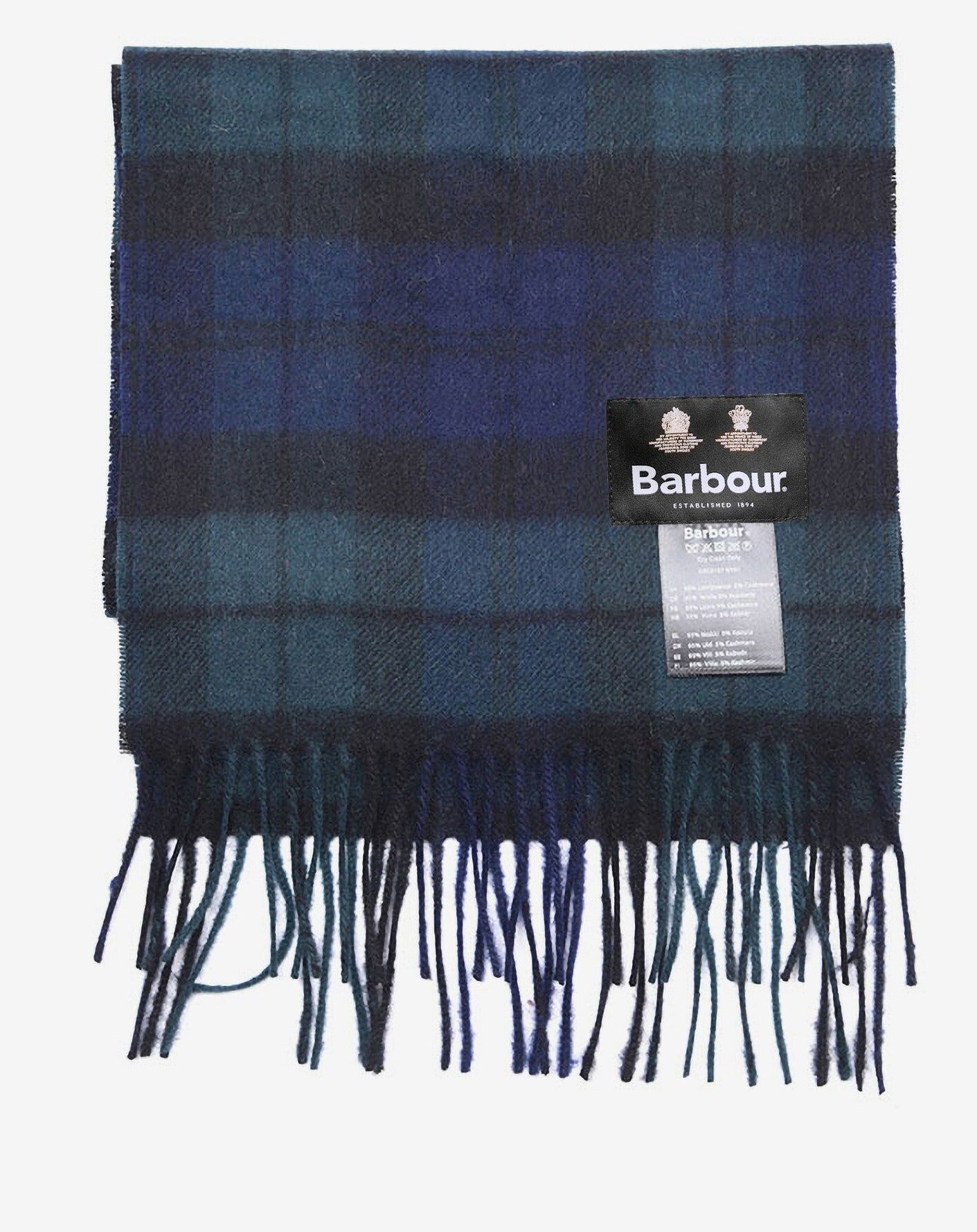 Barbour Scarf New Check Tartan Black Watch