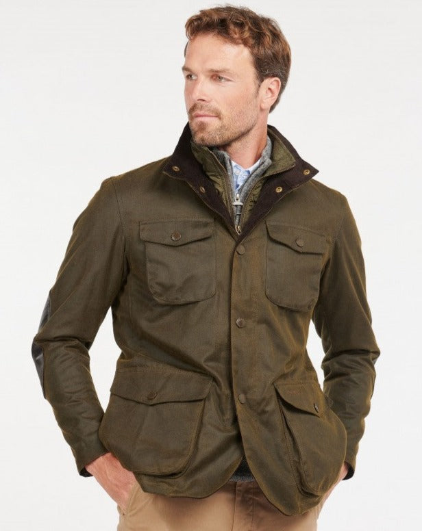 Barbour Jacket Man Ogston Wax Olive