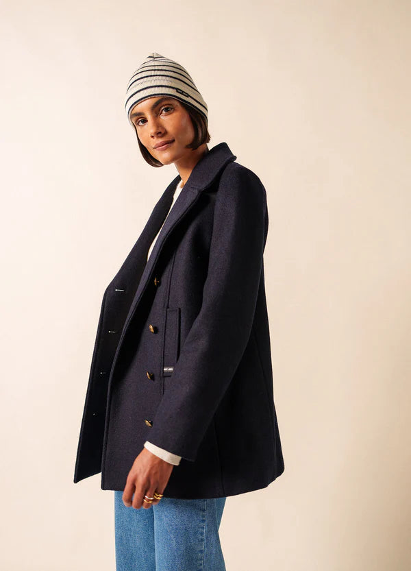 Saint James Hat Woman Cartier Ecru'/Marine