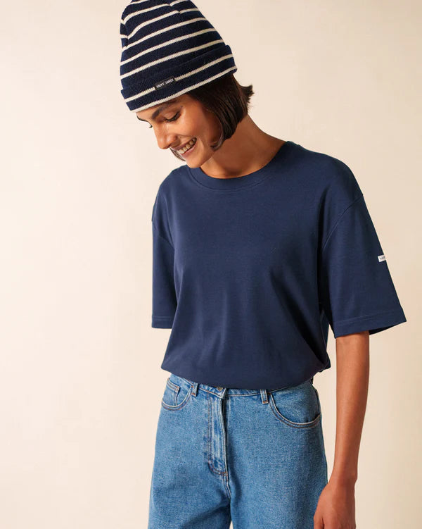 Saint James Hat Woman Cartier Navy/Ecru'