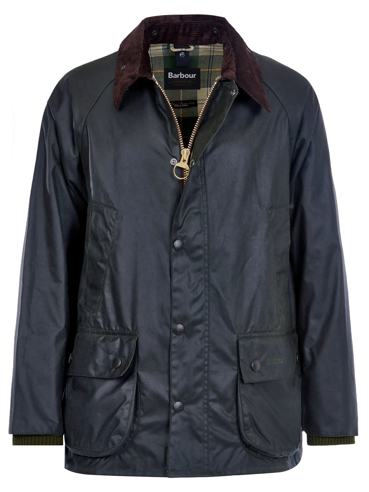 Barbour Jacket Man Bedale Wax Sage