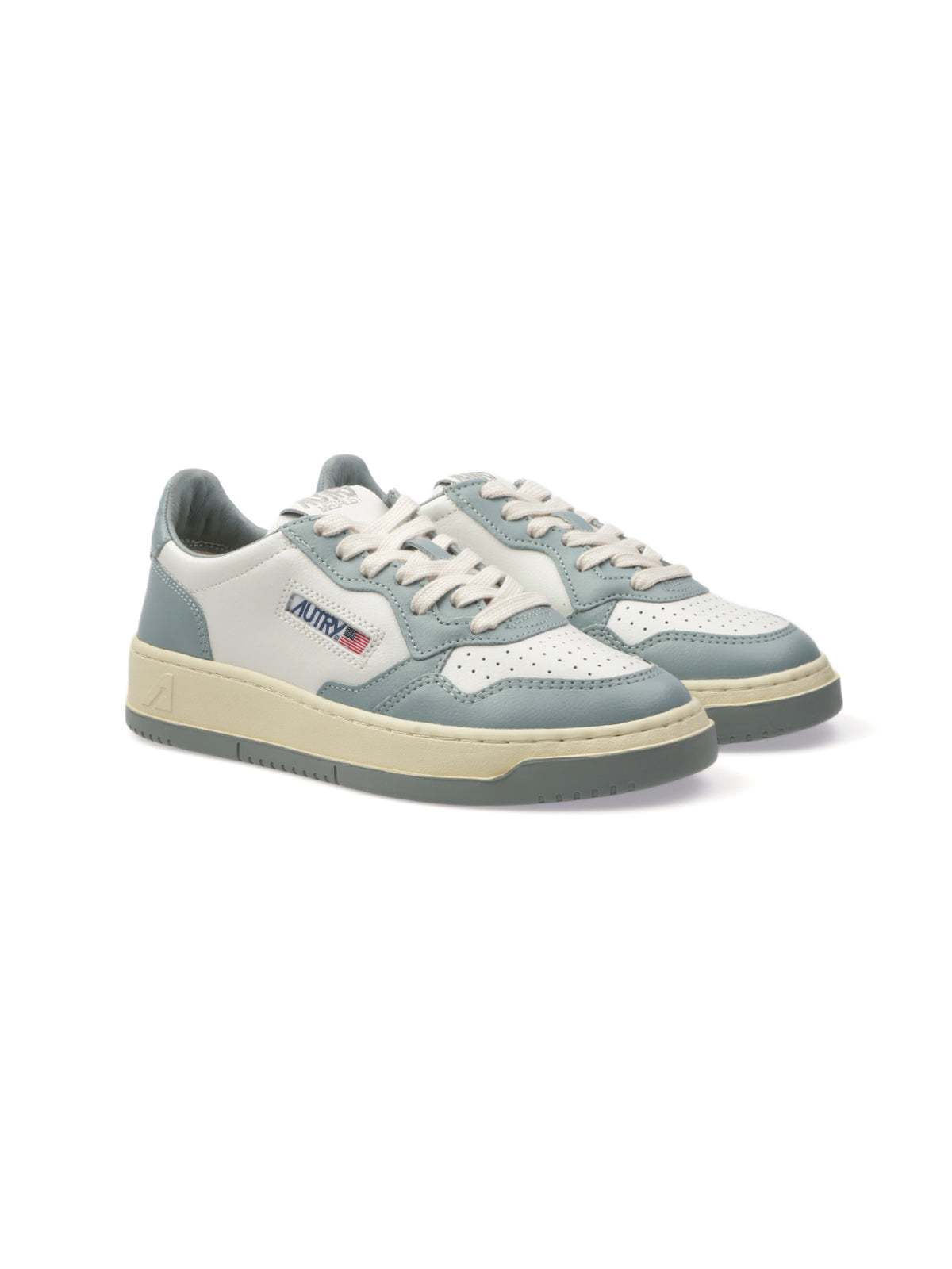 Autry WB56 White/SlvBlue Bicolor Sneakers