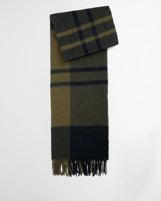 Barbour Scarf Maxine Tartan Black/Olive