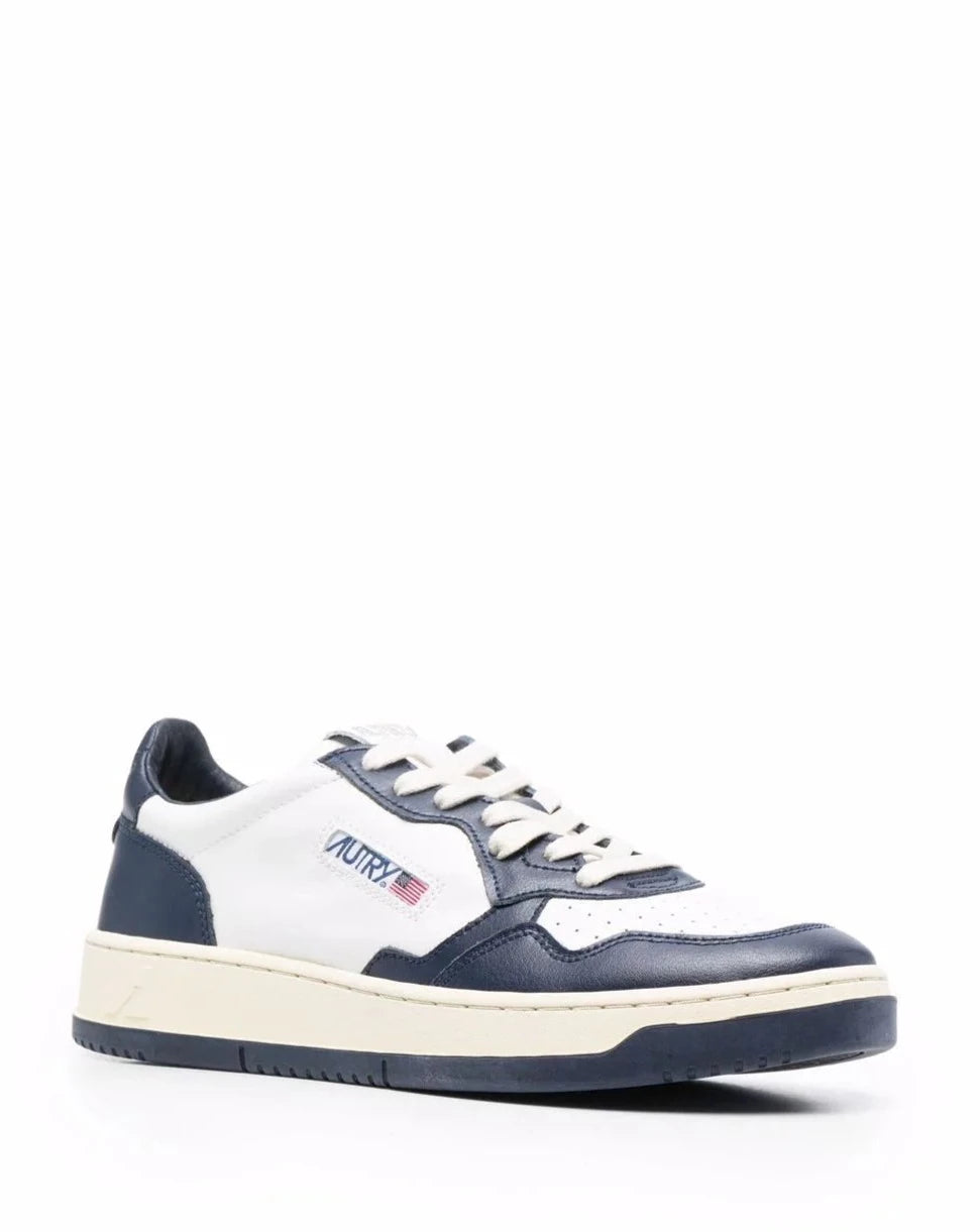 Autry WB04 White Blue Bicolor Sneakers