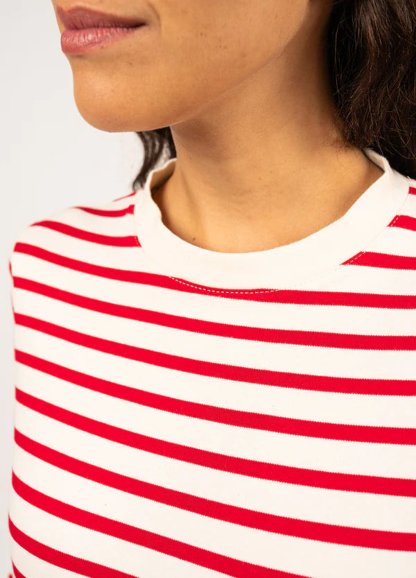 Saint James T-Shirt Woman Barfleur Long Sleeve Sailor Striped Shirt