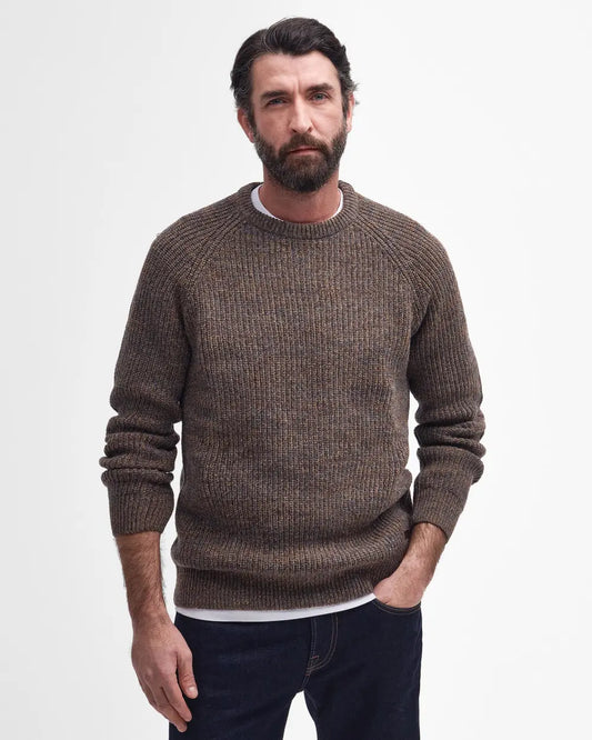 Barbour Sweater Man Horseford Sandstone