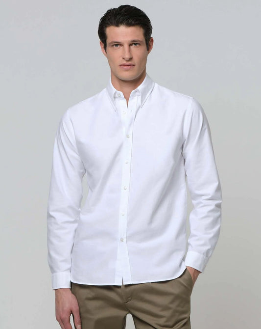 Xacus Shirt Man Popeline White