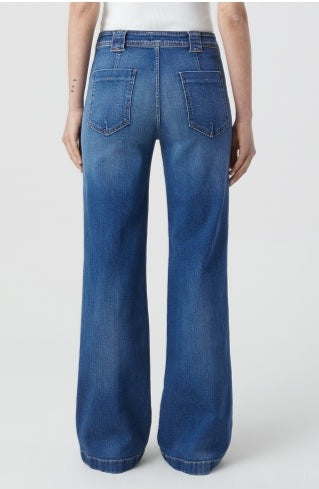 Closed Jeans Woman Denim Aria Mid Blu