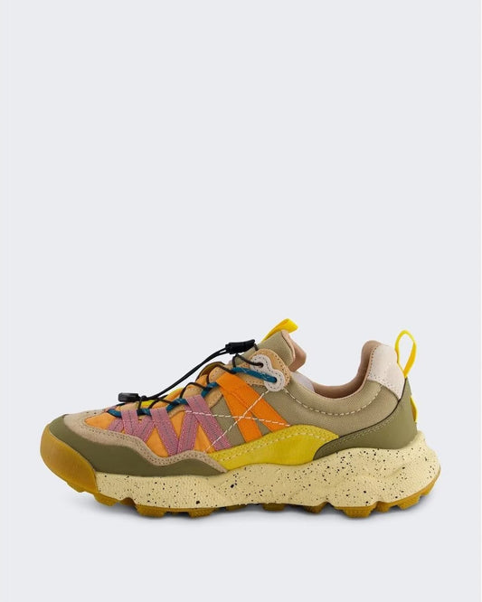 Flower Mountain Iwano 2 Suede/Nylon/Fabric Taupe/Grey/Yellow