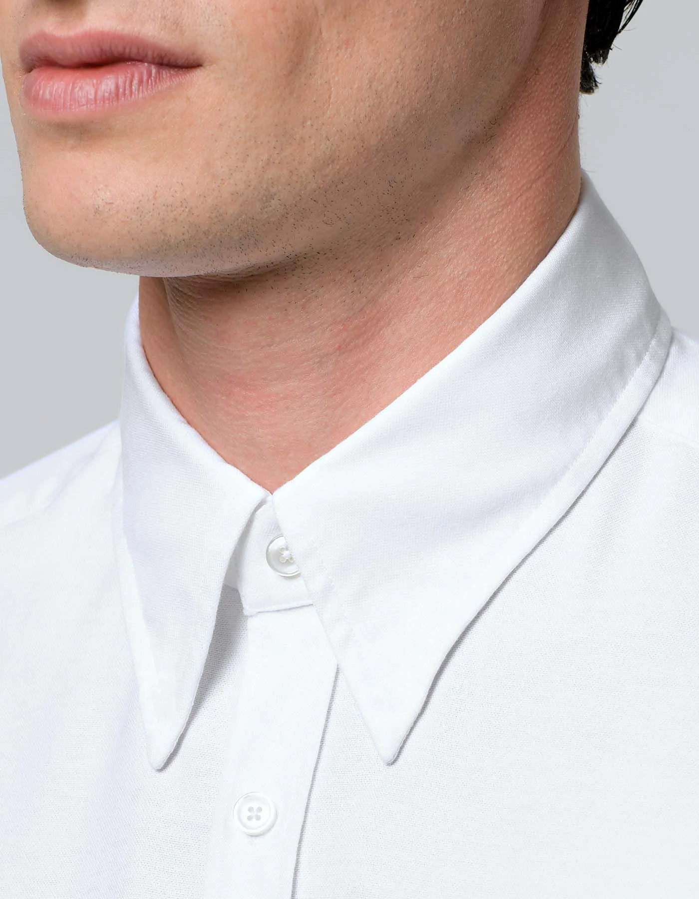 Xacus Shirt Man Popeline White