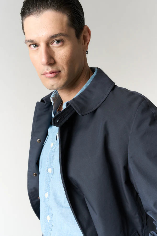 L'impermeabile Jacket Man Martin Wax Cot Dark Night