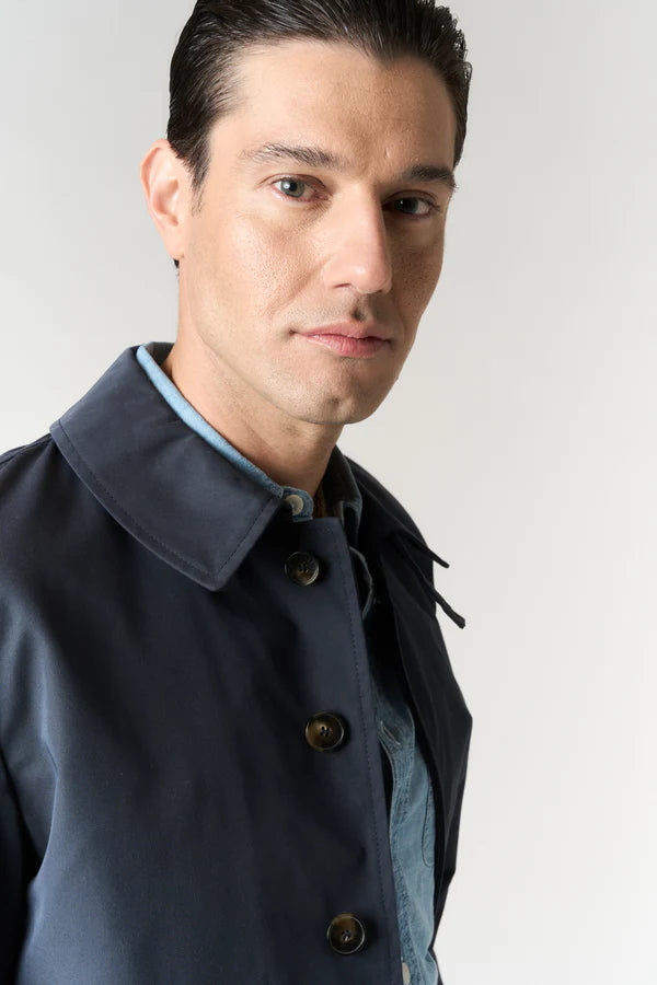 L'impermeabile Jacket Man Martin Wax Cot Dark Night