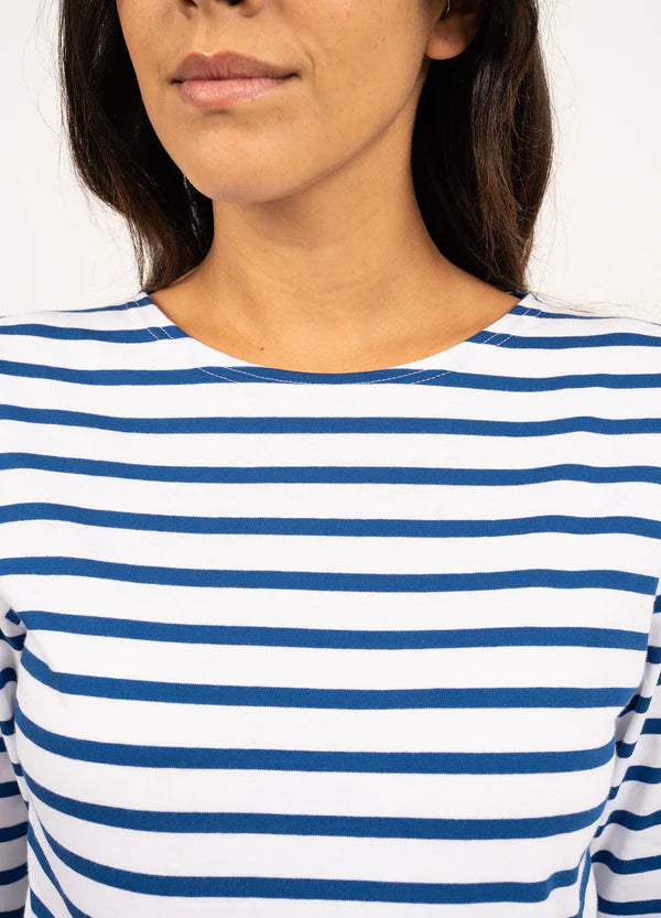 Saint James T-Shirt Woman Galathee Sailor Striped Shirt N/G