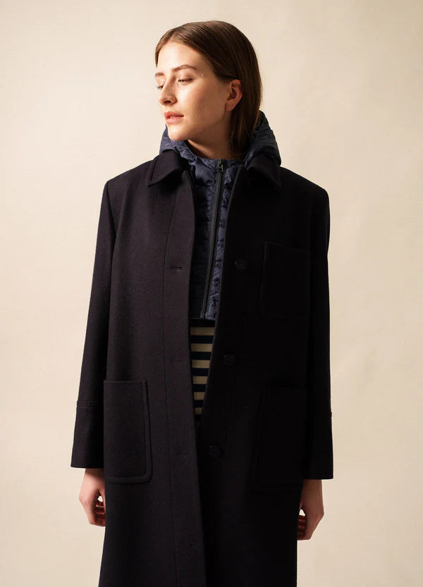 Saint James Jacket Woman Coat Navy