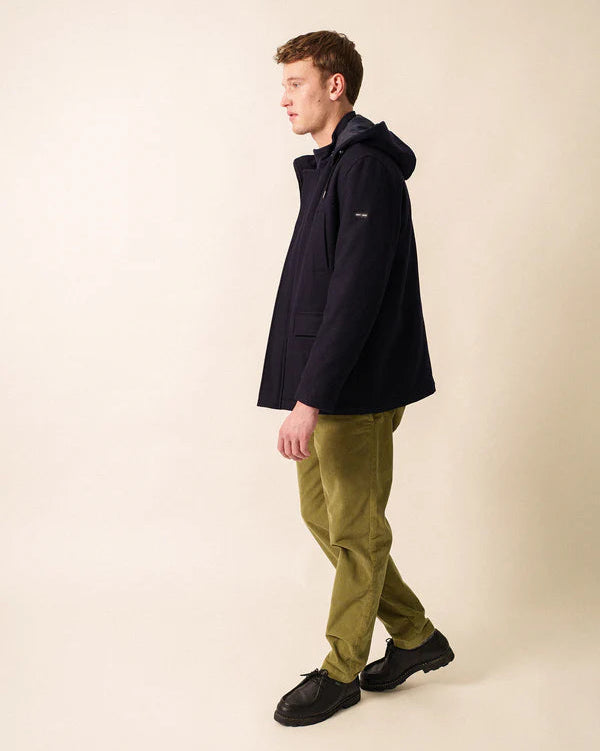 Saint James Jacket Man Wool Coat Navy