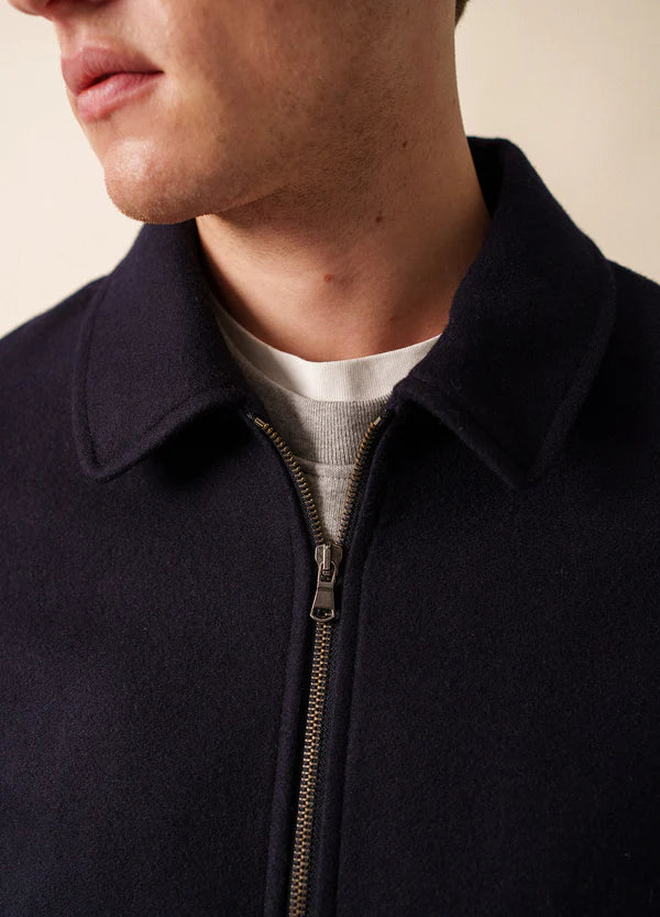 Saint James Jacket Man Wool Jacket Navy