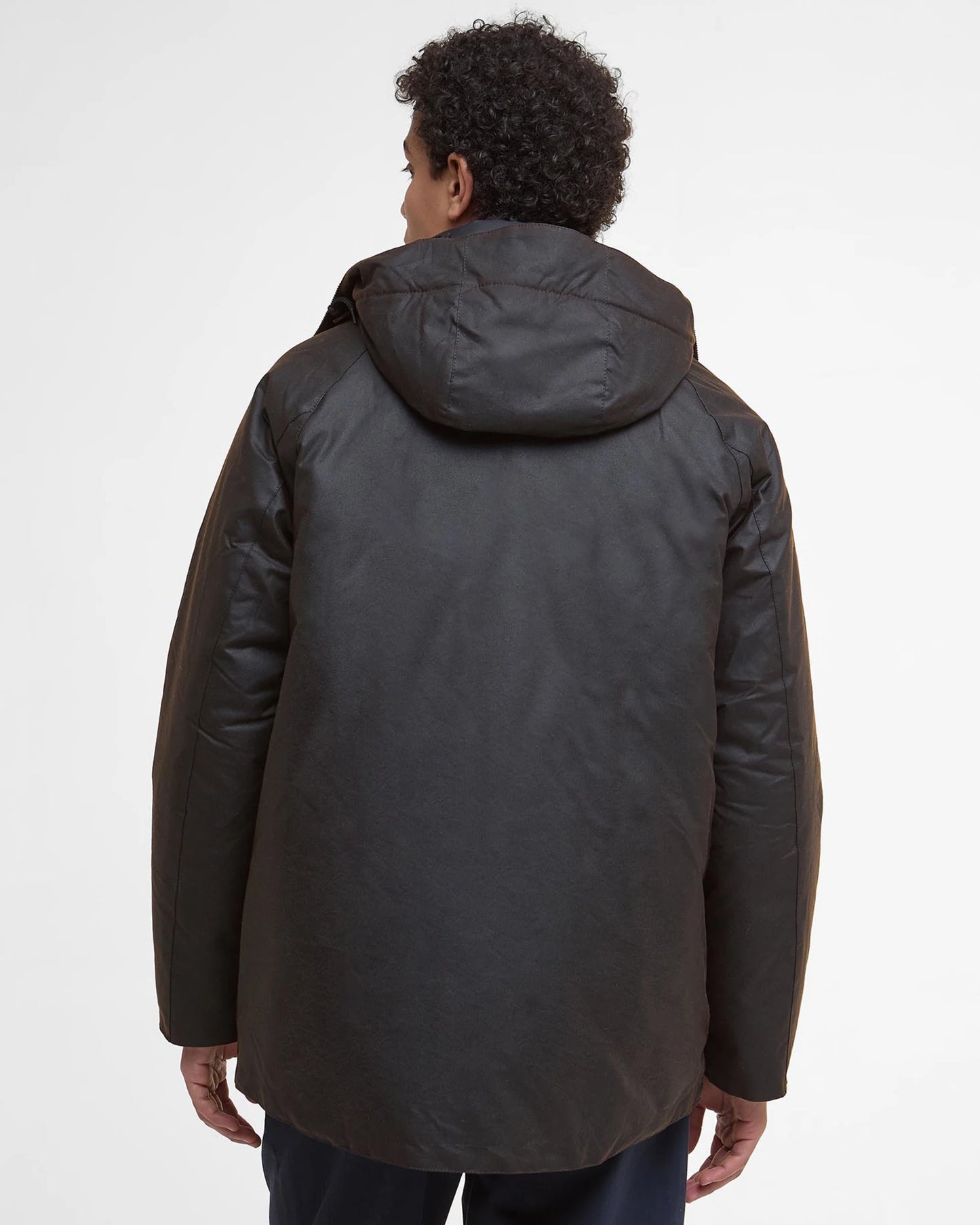 Barbour Jacket Man Modern Beaufort Wax Dark Brown