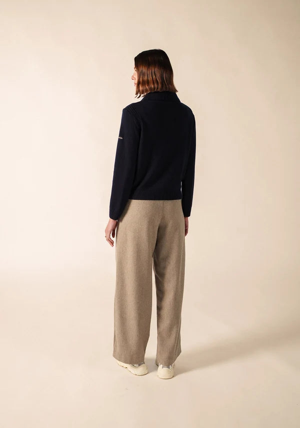 Saint James Sweater Woman Portune Navy Tulipe