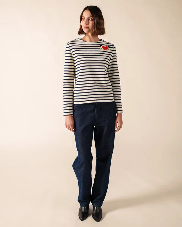 Saint James Sweater Woman Striped Portune Breton