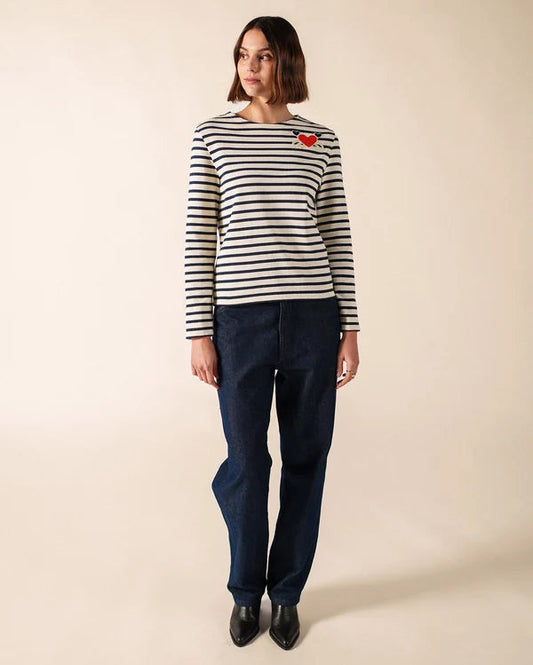 Saint James Sweater Woman Striped Portune Breton