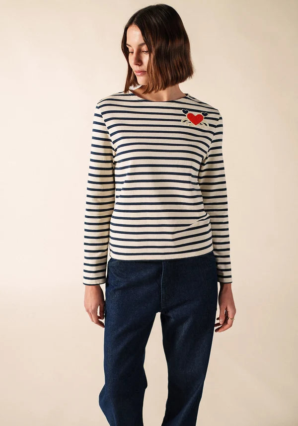 Saint James Sweater Woman Striped Portune Breton