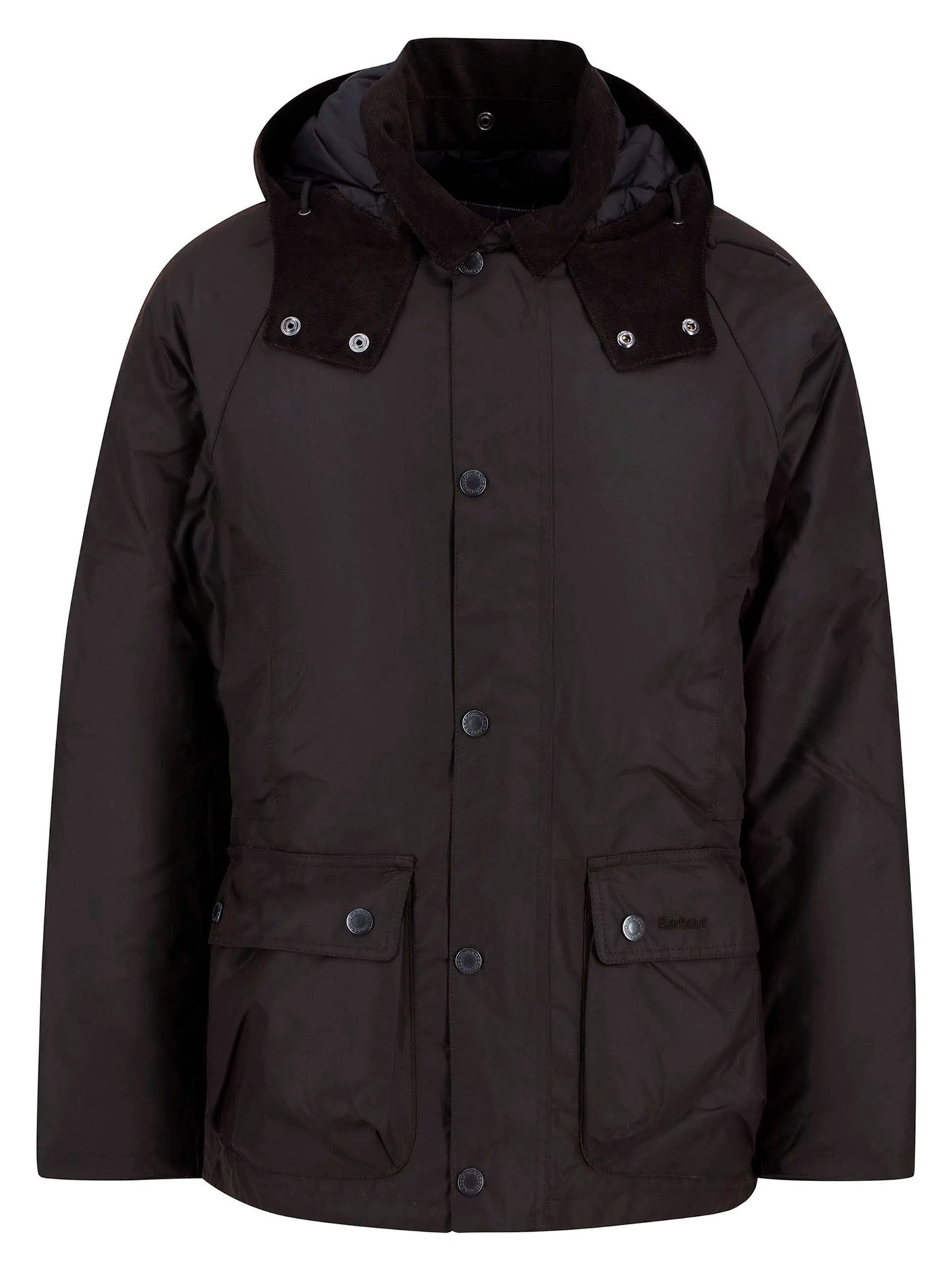 Barbour Jacket Man Modern Beaufort Wax Dark Brown
