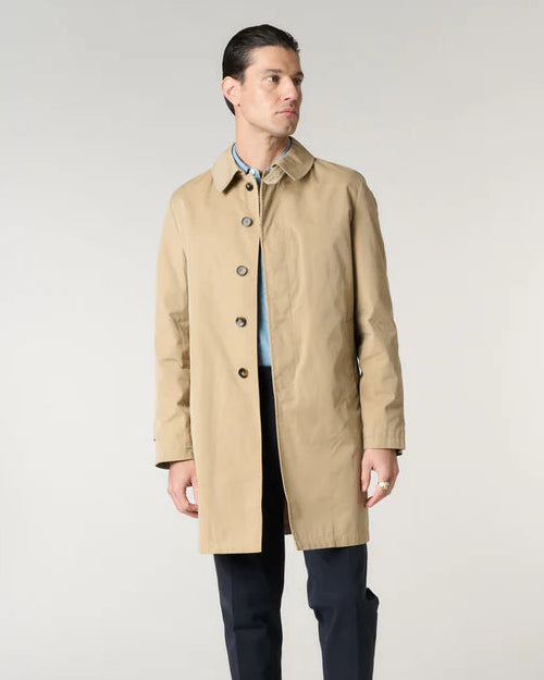 L'impermeabile Jacket Man Martin Wax Cot Tan