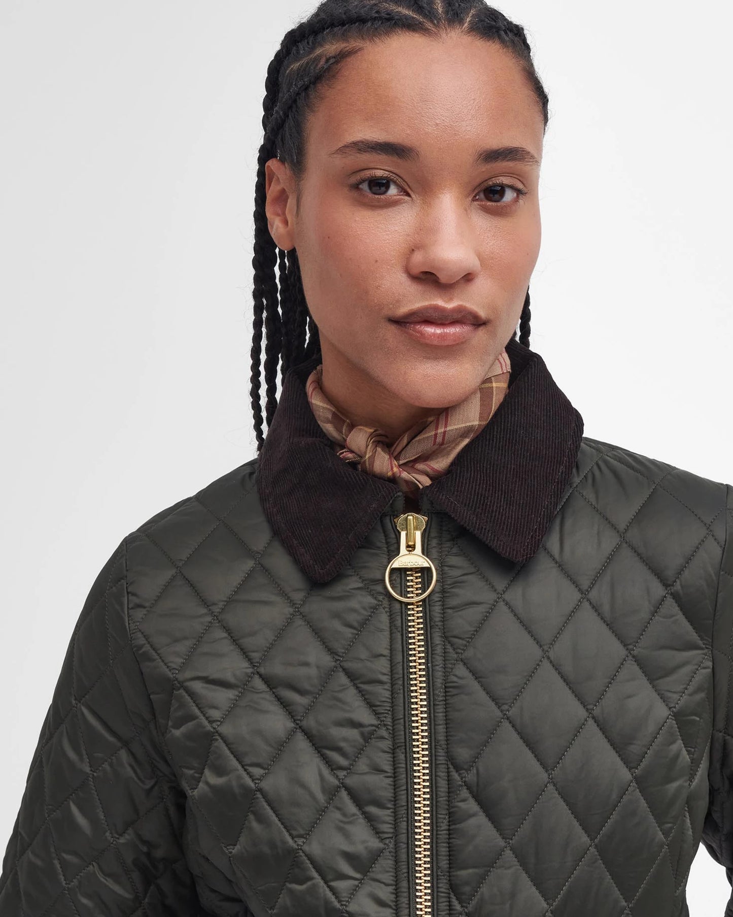 Barbour Jacket Woman Beadnell Quilt Sage