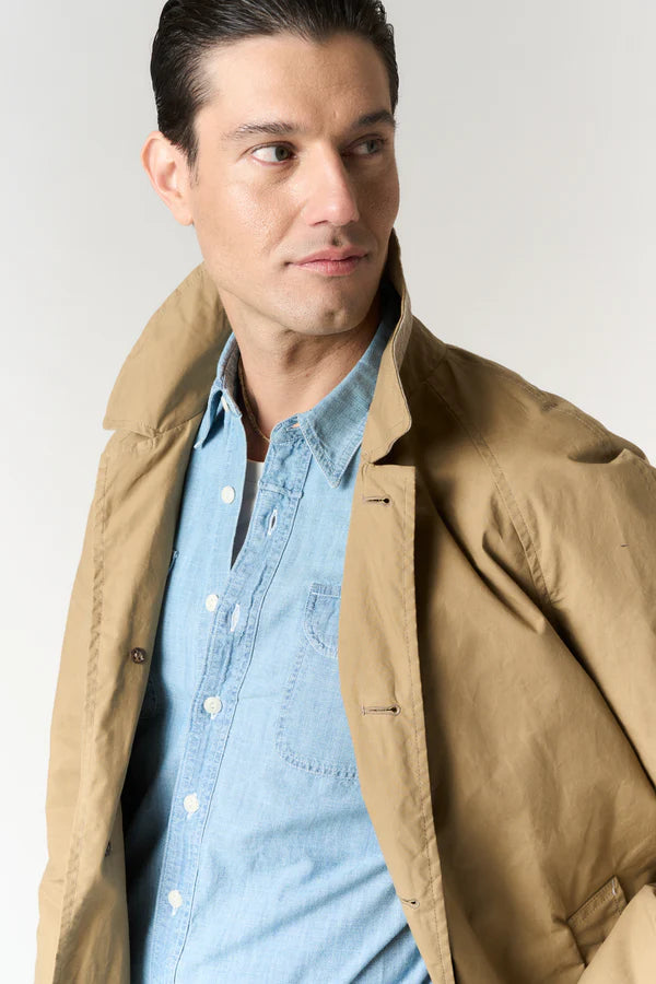 L'impermeabile Jacket Man Martin Wax Cot Tan