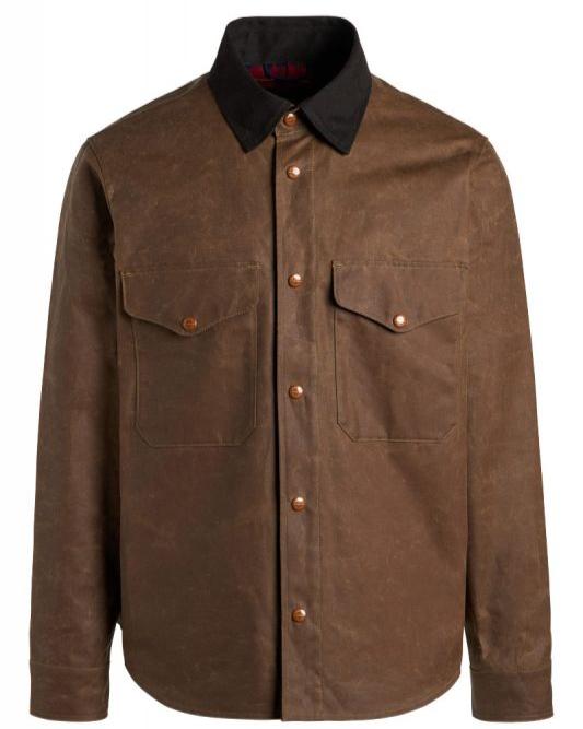 Manifattura Ceccarelli Jacket Man Shirt Wax Dark Tan