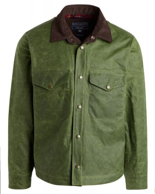 Manifatture Ceccarelli Jacket Man Shirt Wax Light Green