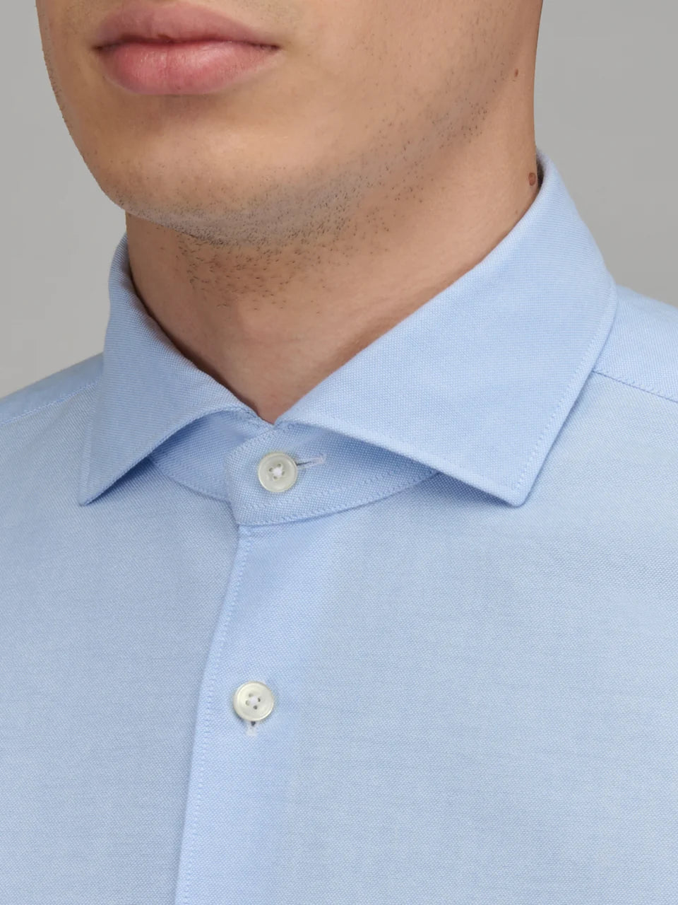 Xacus Shirt Man Oxford Light Blue