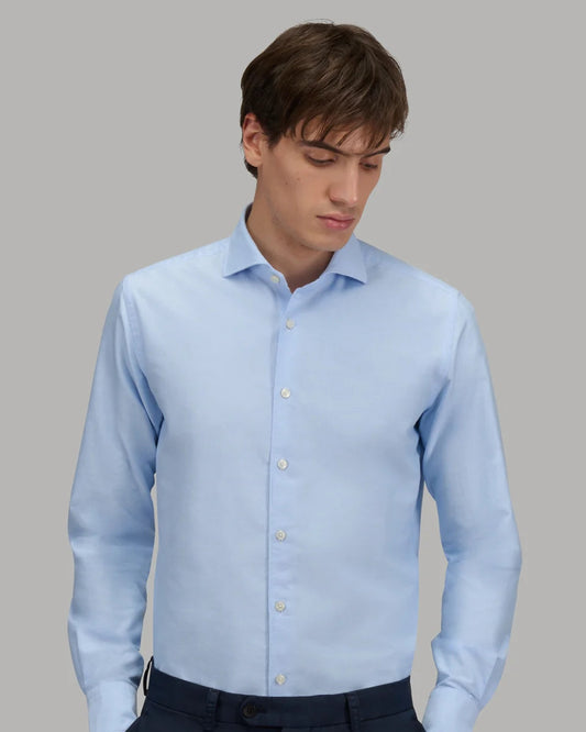 Xacus Shirt Man Oxford Light Blue