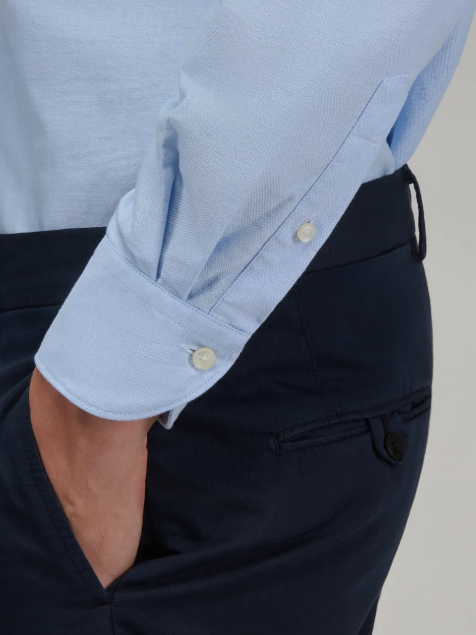 Xacus Shirt Man Oxford Light Blue
