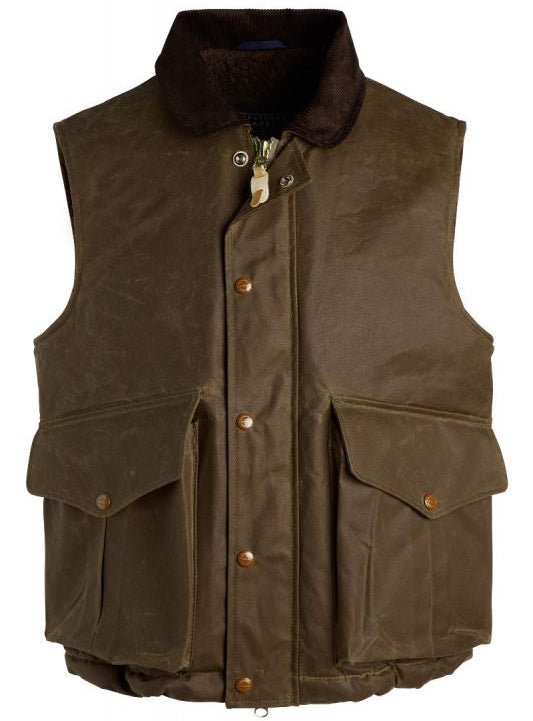 Manifattura Ceccarelli Jacket Man Lined Alligator Vest Dark Tan