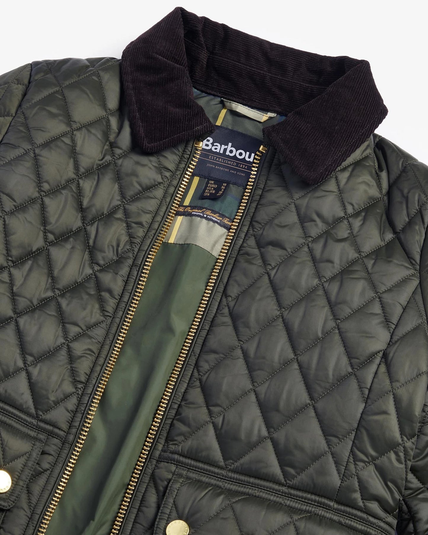 Barbour Jacket Woman Beadnell Quilt Sage