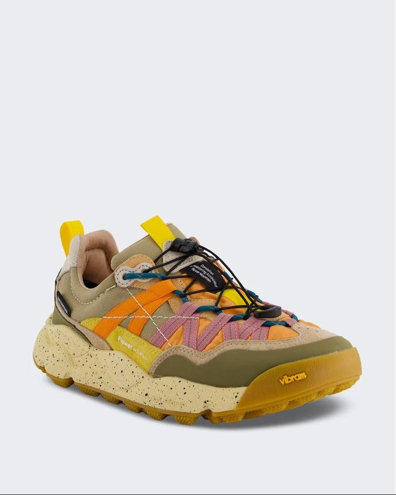 Flower Mountain Iwano 2 Suede/Nylon/Fabric Taupe/Grey/Yellow