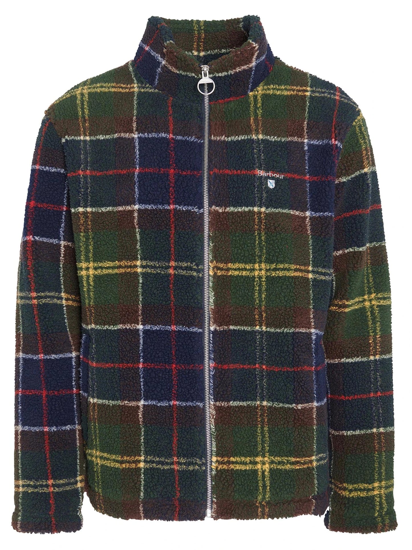 Barbour Jacket Man Tartan Fleece Zip