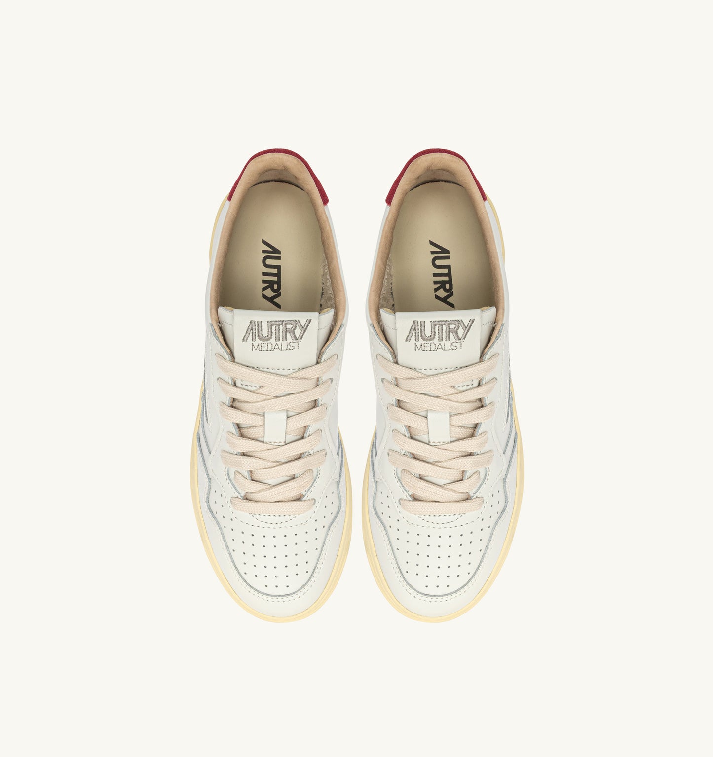 Autry BJ01 White/Deep Claret sneakers