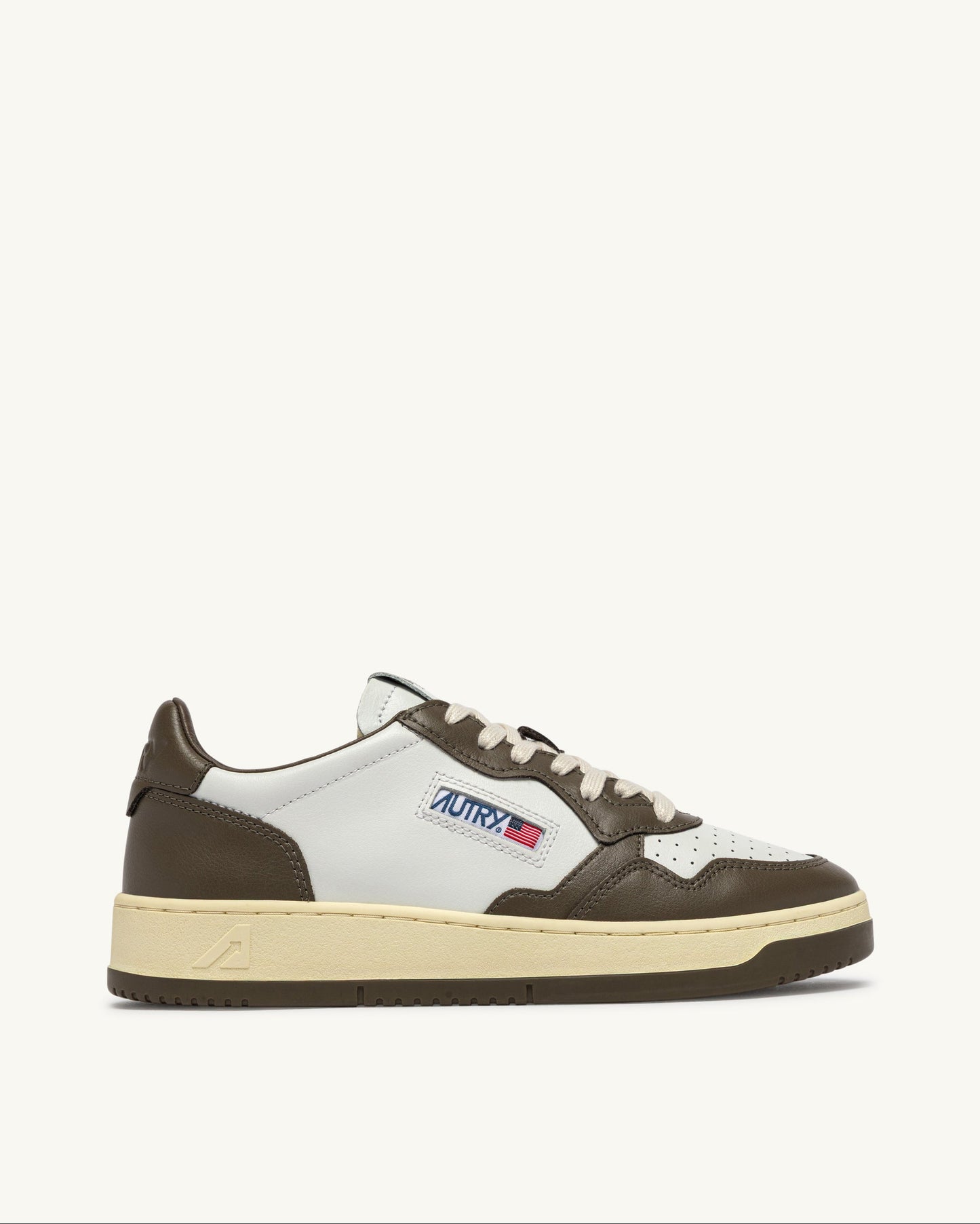 Autry WB68 White/Chocolate Bicolor Sneakers
