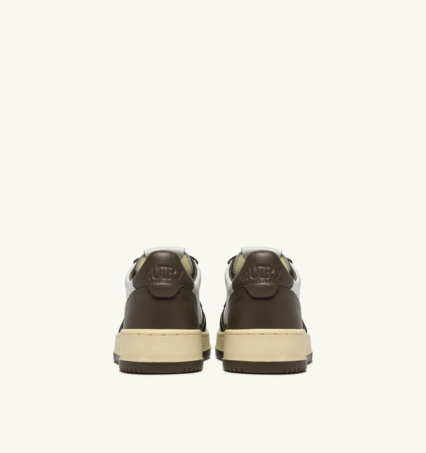 Autry WB68 White/Chocolate Bicolor Sneakers