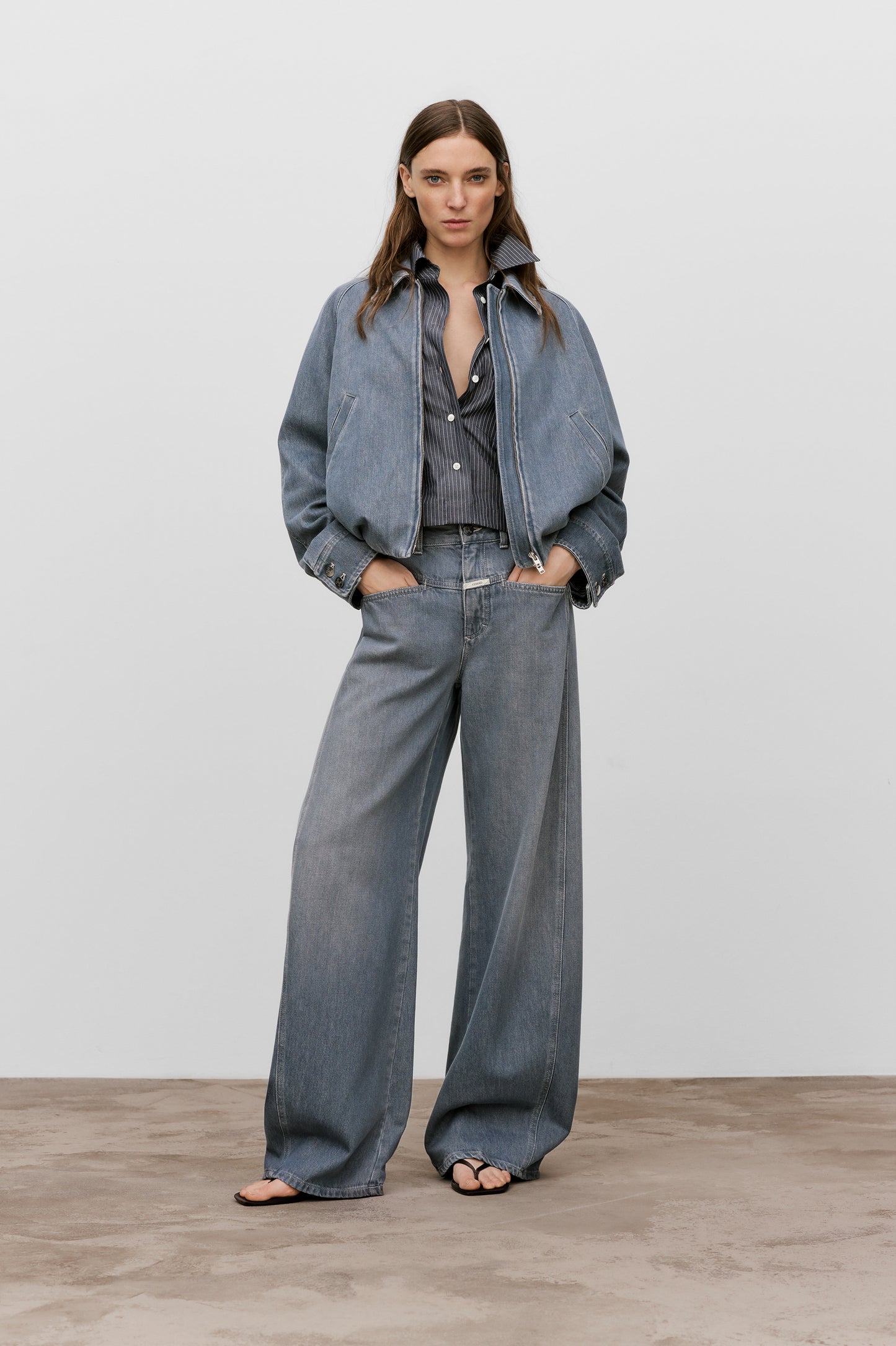 Closed Jeans Woman Tori X Mid Grey