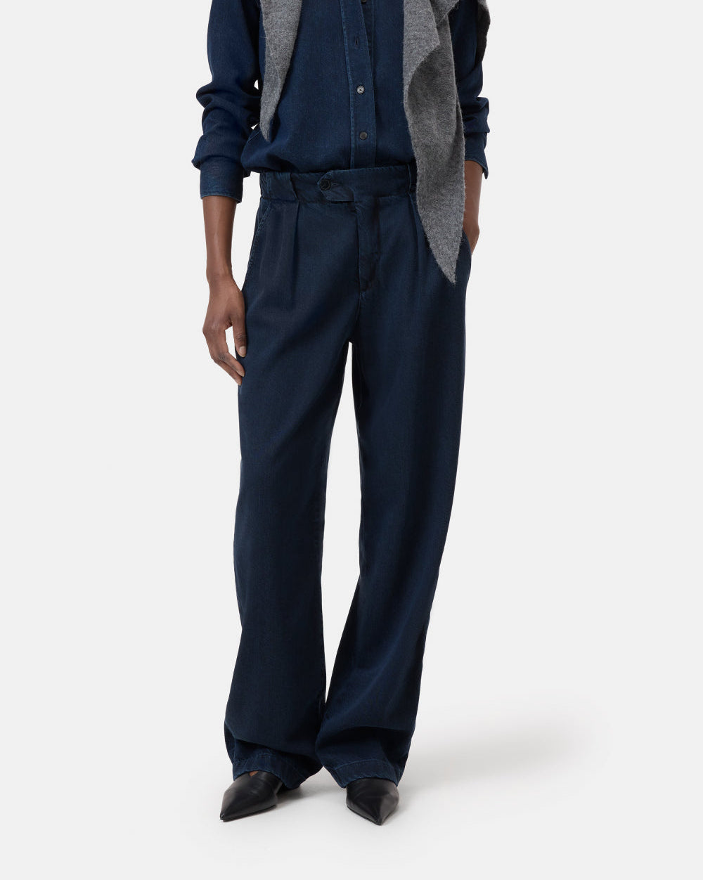Closed Trouser Woman Mawson Denim Dark Blue