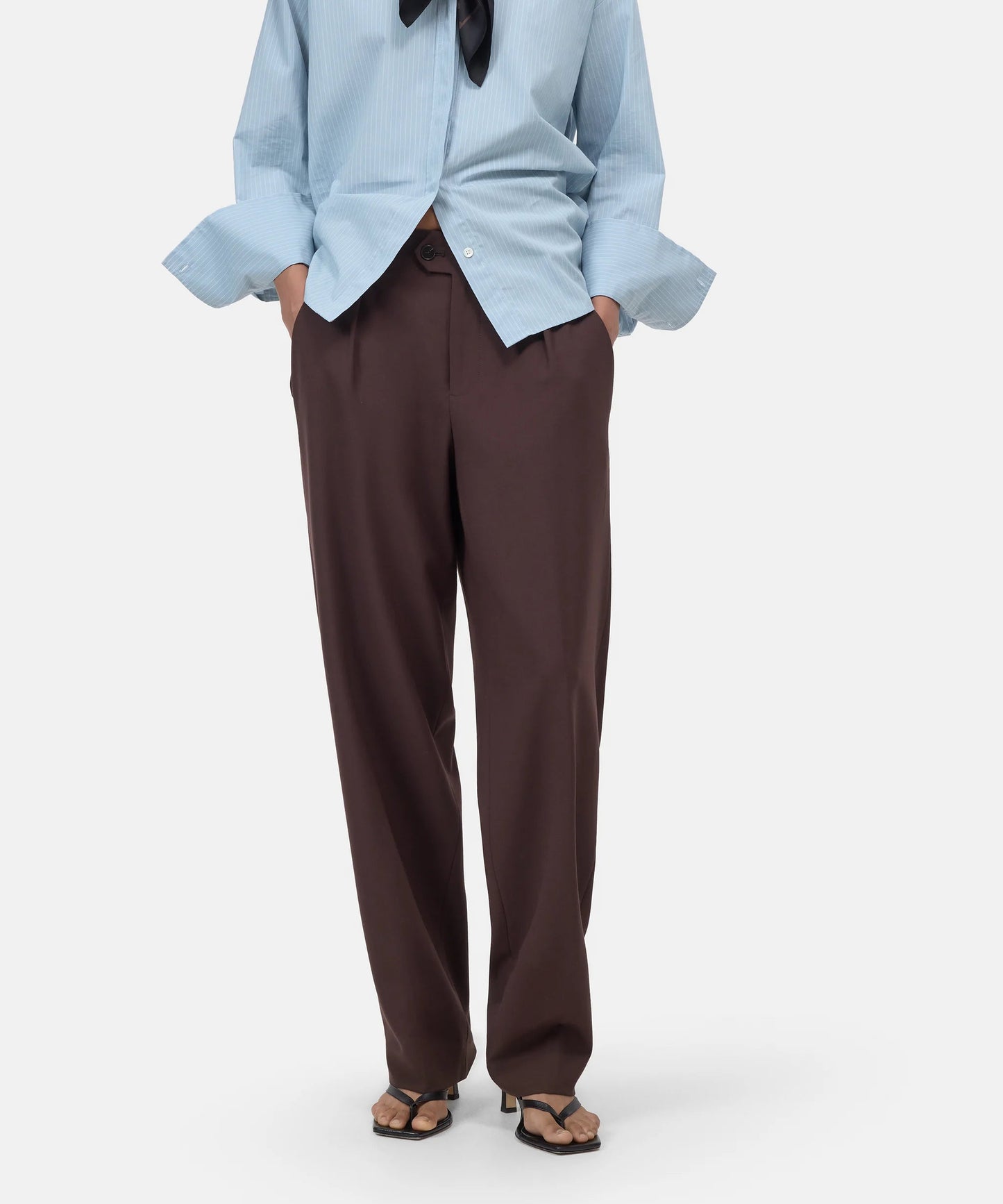 Closed Trouser Woman Trouser Mawson Brown
