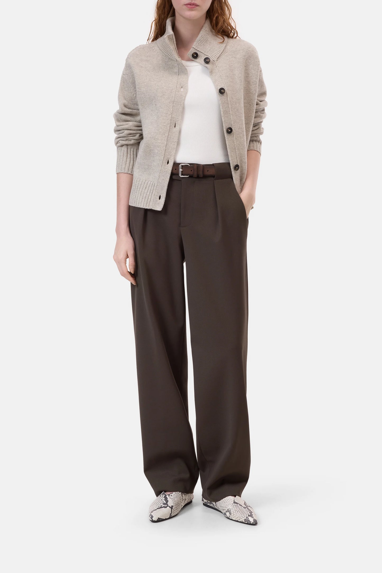 Closed Trouser Woman Mawson Marsh Green