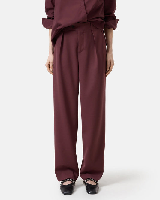 Closed Trouser Woman Mawson Marsh Bordeaux