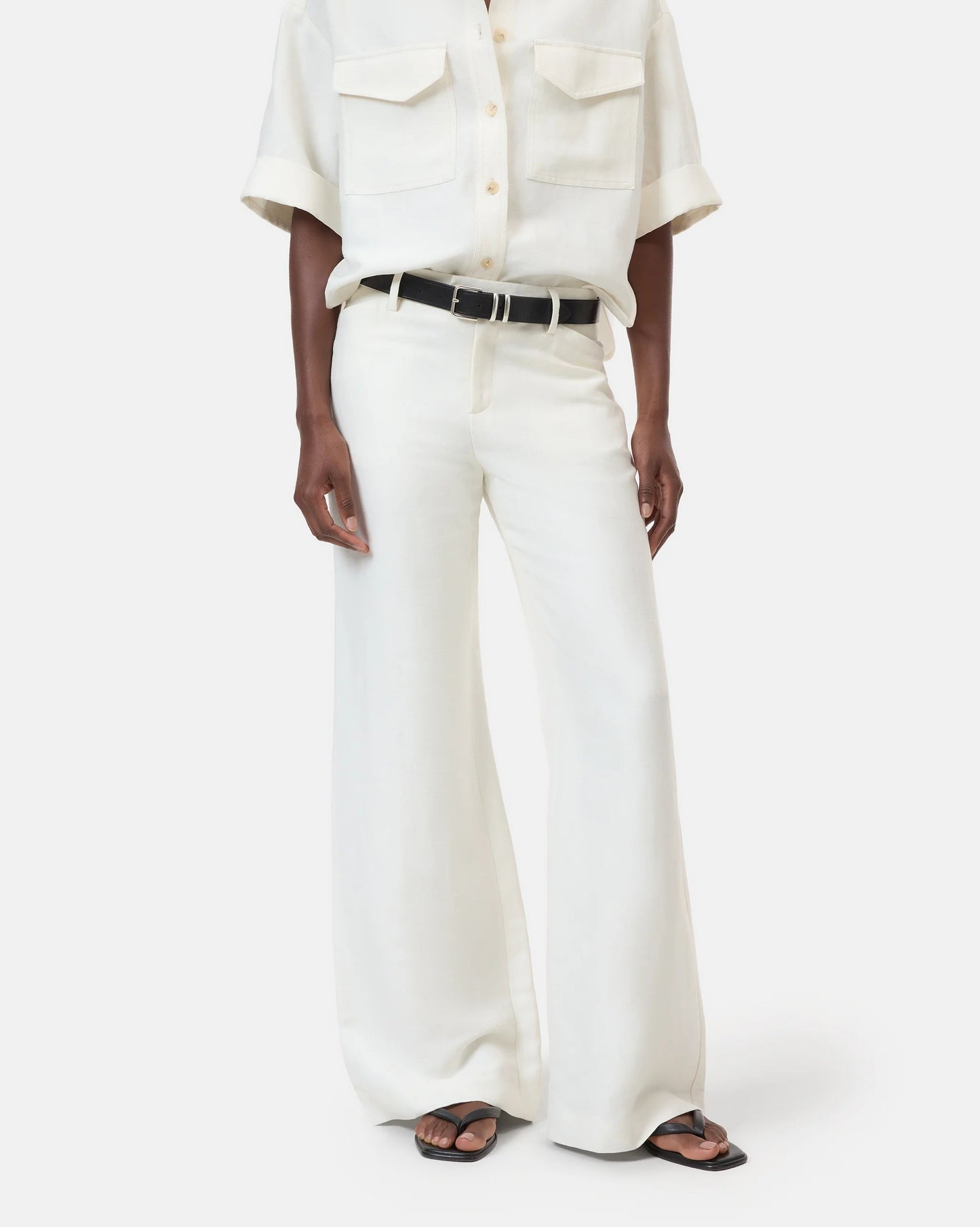 Closed Trouser Woman Flye Ivory